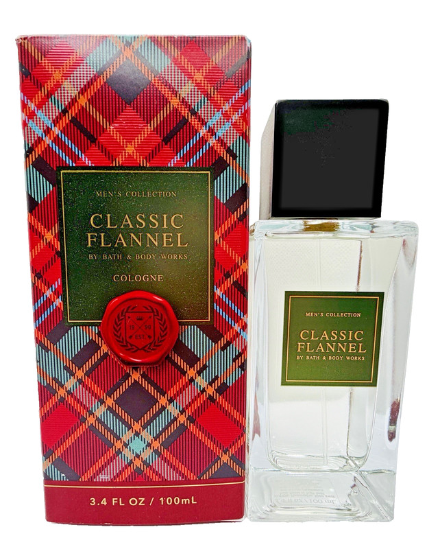 Bath & Body Works Men’s Classic Flannel Cologne 3.4 oz *Blemish/Tear on Box*