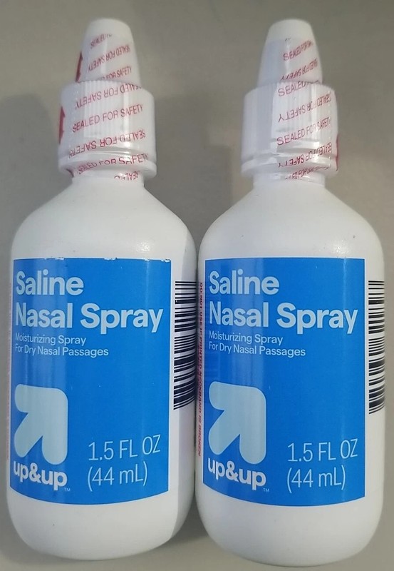 Up & Up Target Saline Moisturizing Nose Nasal Spray 1.5 each Lot Of 2