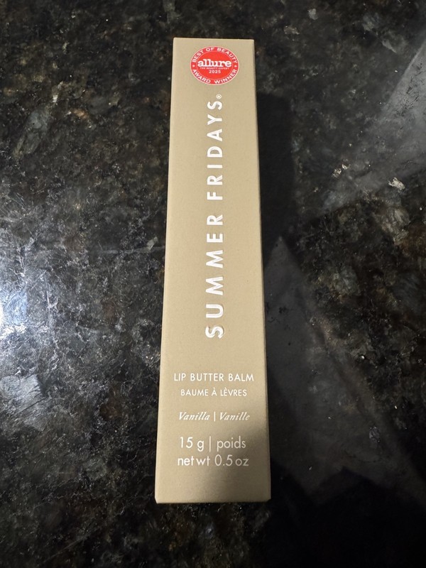 Summer Fridays Lip Butter Balm Vanilla Full Size New In Box