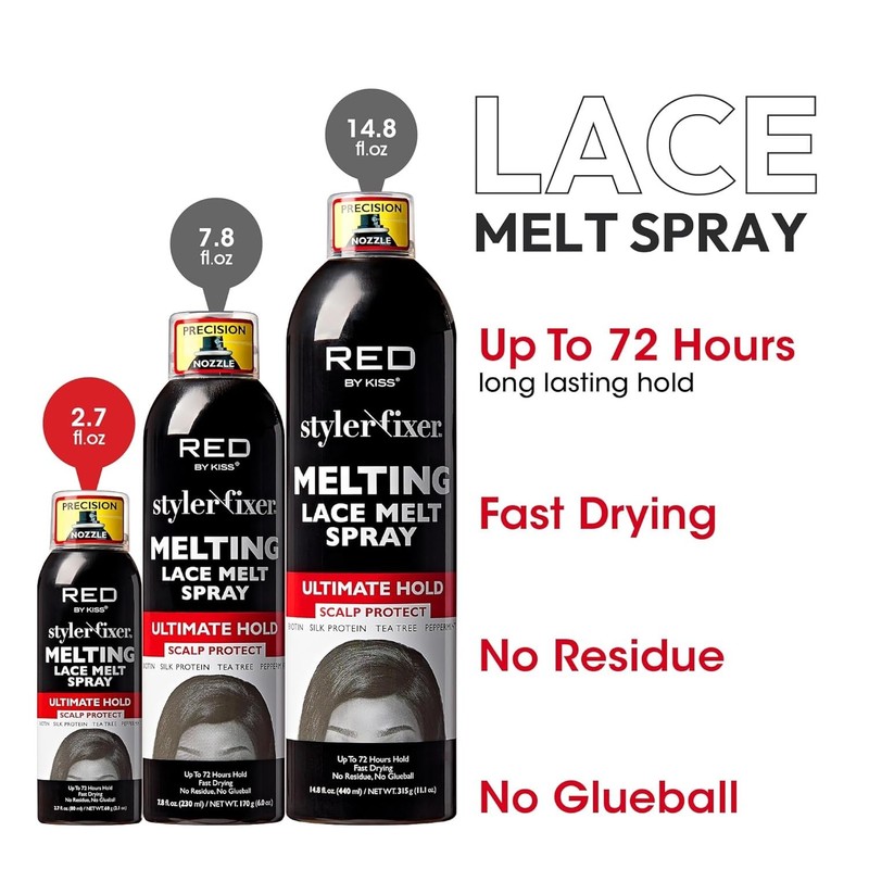 Fast Drying Lace Wig Adhesive Spray - Biotin Infused for Scalp Care, 2.7 Fl Oz gallery