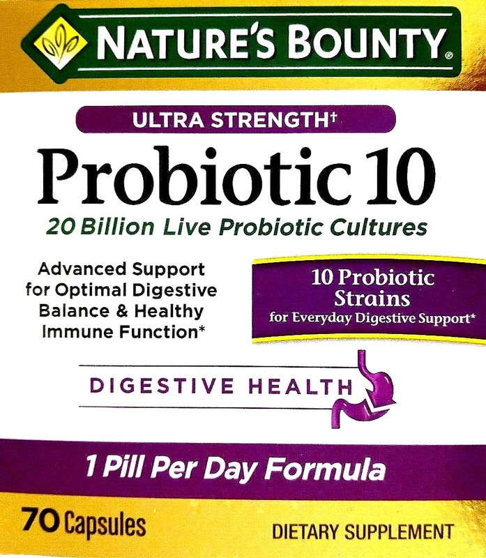 Nature’s Bounty Ultra Strength Probiotic 10 (20 Billion CFU) 70 Caps EXP 12/2026