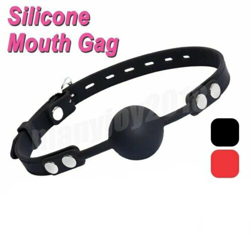 Open Mouth Gag Bondage Restraints Breathable Ball O-Ring Gag Harness Belt SM USA gallery