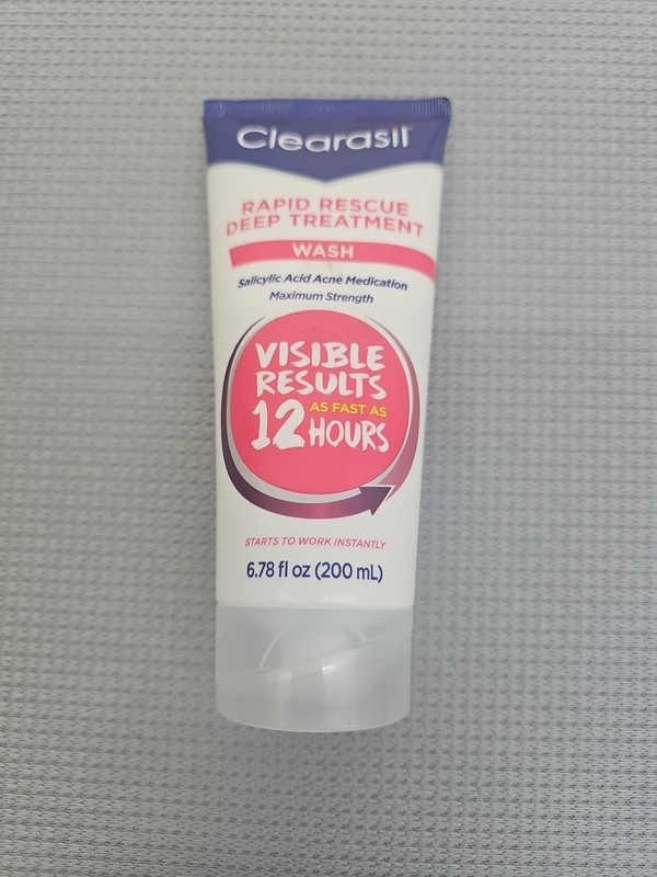 Clearasil Rapid Rescue Deep Treatment Acne Face Wash, Maximum Strength