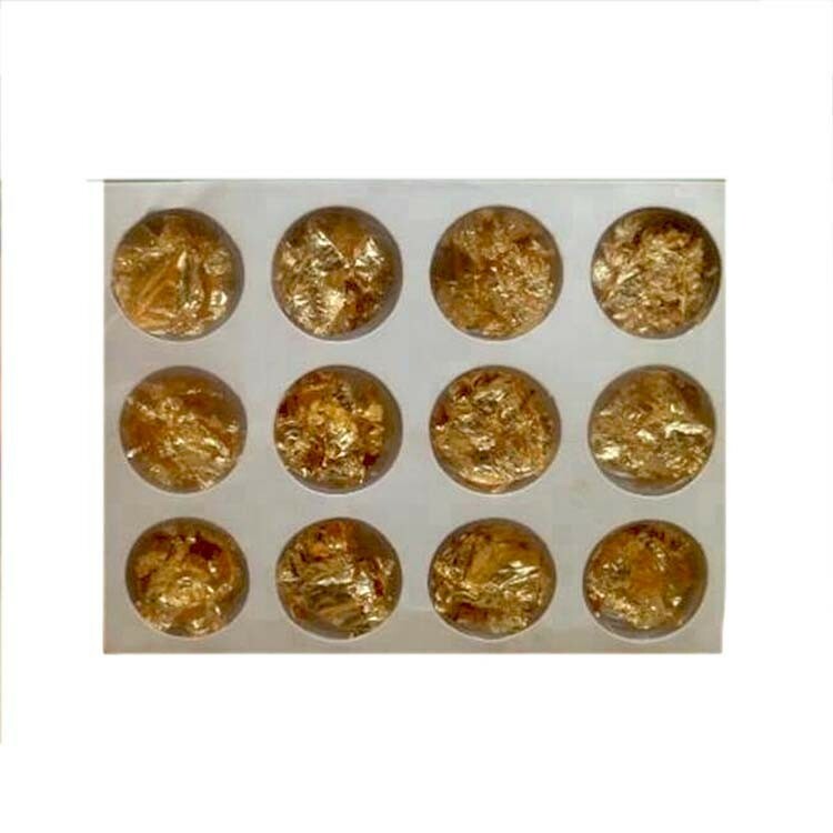 12 PACK FOIL NAIL ART SET, NAIL PAILETTE FOR DECORATION FLAKE GOLD/SILVER gallery
