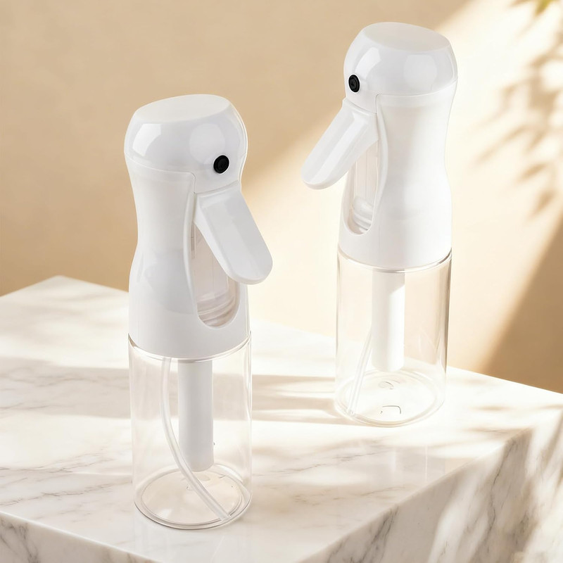 AMOMELA 2Pcs Continuous Spray Bottle for Hair,Ultra Fine Refillable Water Mister gallery
