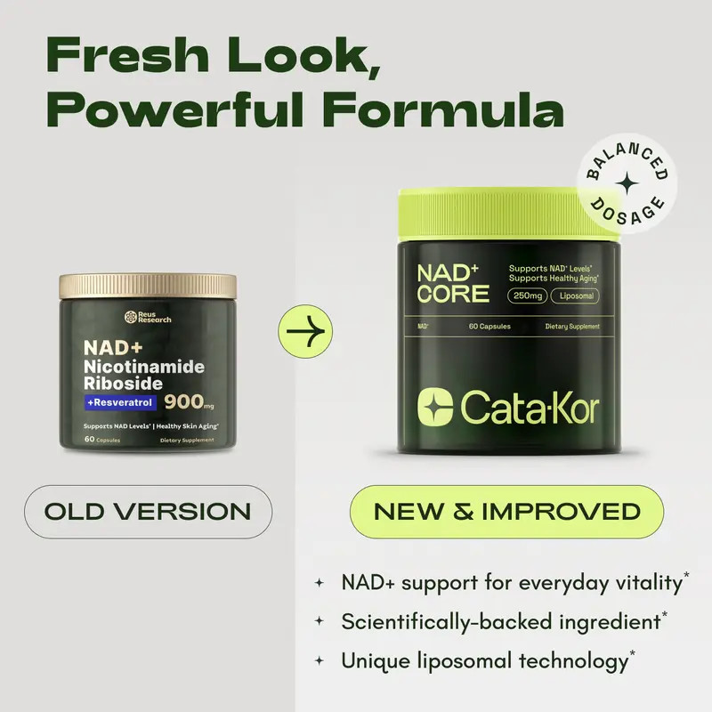 NAD+ Supplement 250mg Per Serving, 60 Capsules 30-Day Supply, Cata-Kor Advanced gallery