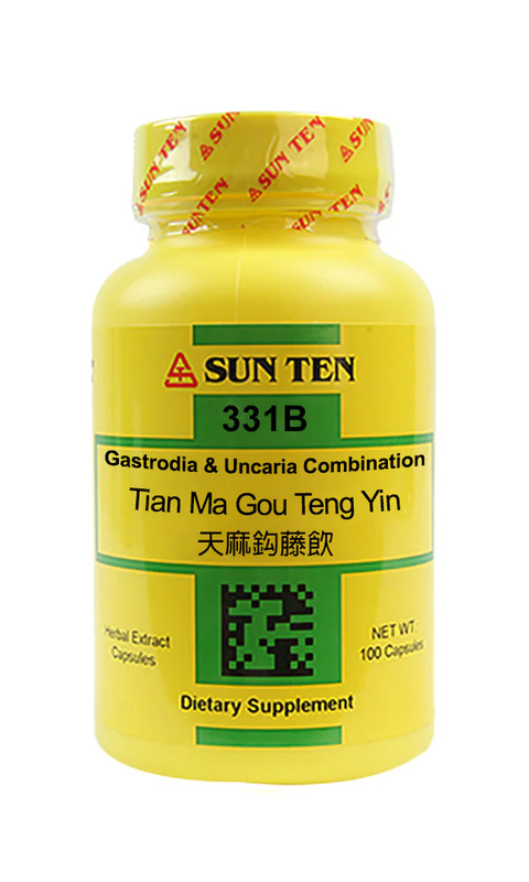 Sun Ten – Gastrodia & Uncaria Combination Capsules / Tian Ma Gou Teng Yin /天麻鈎藤飲