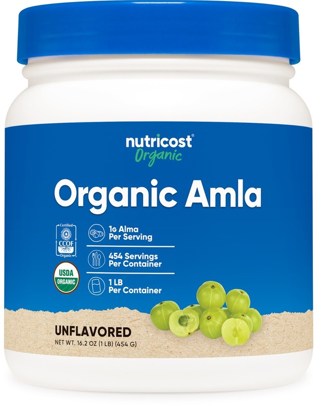 Nutricost Organic Amla Powder 1 Pound (Unflavored) 1 G per serving