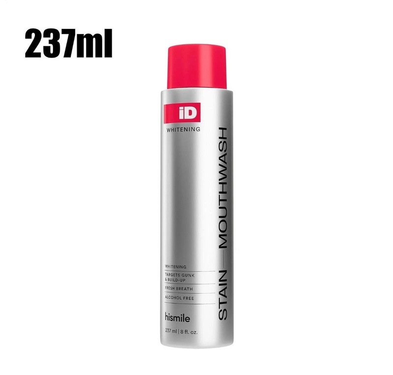 Hismile iD Stain Whitening Mouthwash, Peroxide Rinse, Gunk Removing Mouthwash