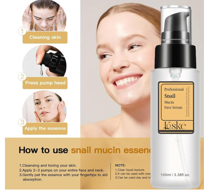 Snail Mucin Serum, Snail Secretion Filtrate, Snail Mucin,Power Repairing Essence