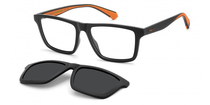 Polaroid PLD D590/C Matte Black Orange 55/16/145 Men’s Eyeglasses