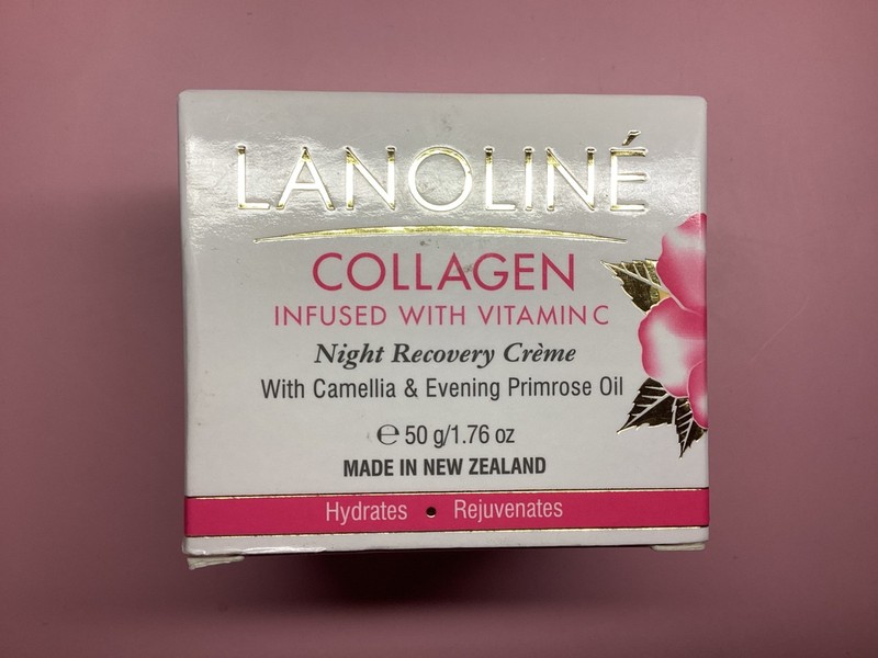 Lanoline Collagen Night Recovery Creme Camellia & Evening Primrose Oil