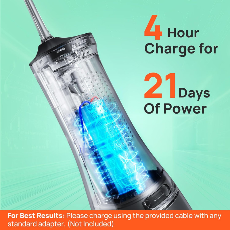 Operan Water Picks for Teeth Cleaning and Flossing, 4 Modes Travel Water Flosser gallery
