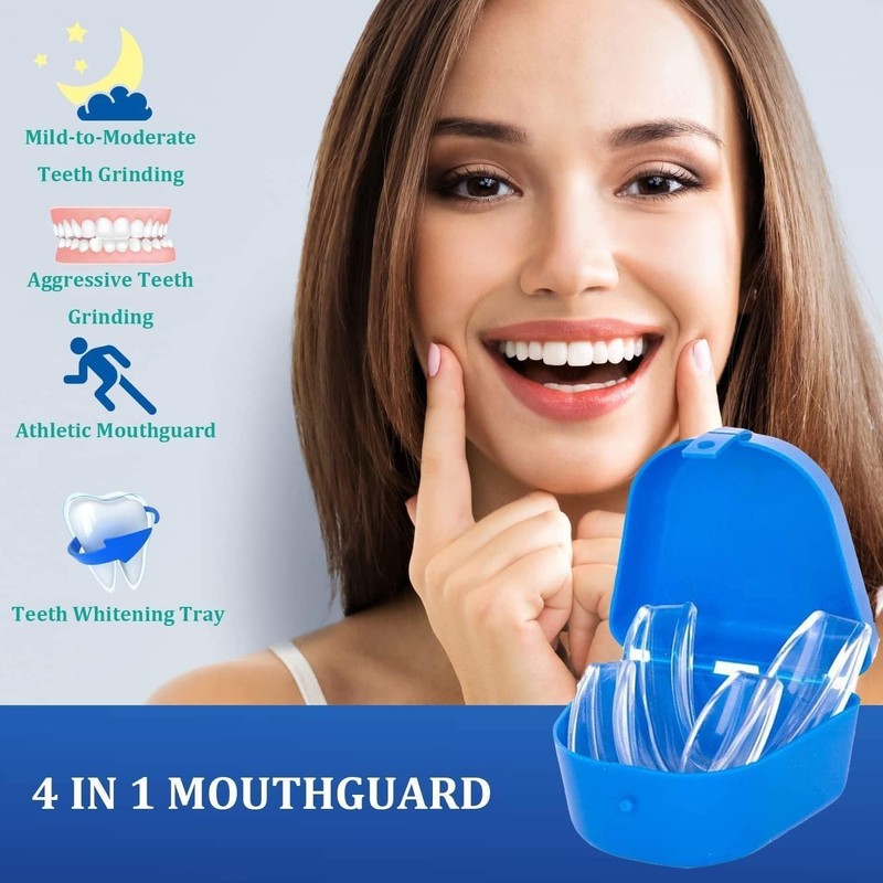 Stop Snoring Mouthpiece Sleep Apnea Guard Bruxism Anti Snore Pure Grind Aid Tray gallery