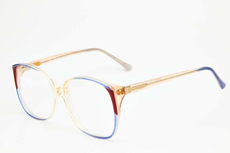 FILOS 4051 HELLA 54 blue/clear butterfly frame glasses vintage 80s👓women gallery