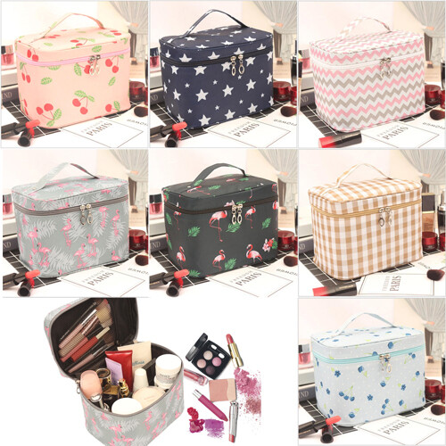 Professional Makeup Organizer Bag Large Cosmetic Case Storage Handle Travel Kit