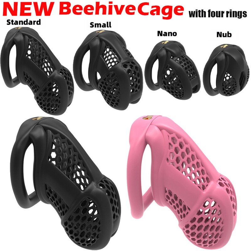 2025 NEW 3D Printed]Cobra Pro Cage Male Chastity Device Mini Lock Flat/Arc Rings