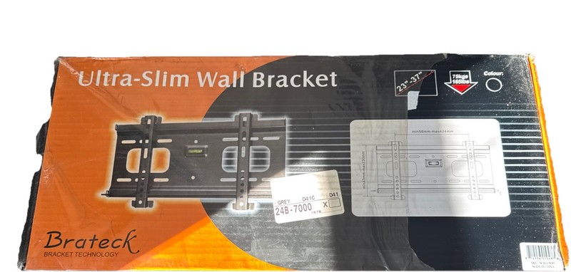 Ultra Slim Wall Bracket 23″ – 37″ , Max Load 75 Kg/ 165 Lb