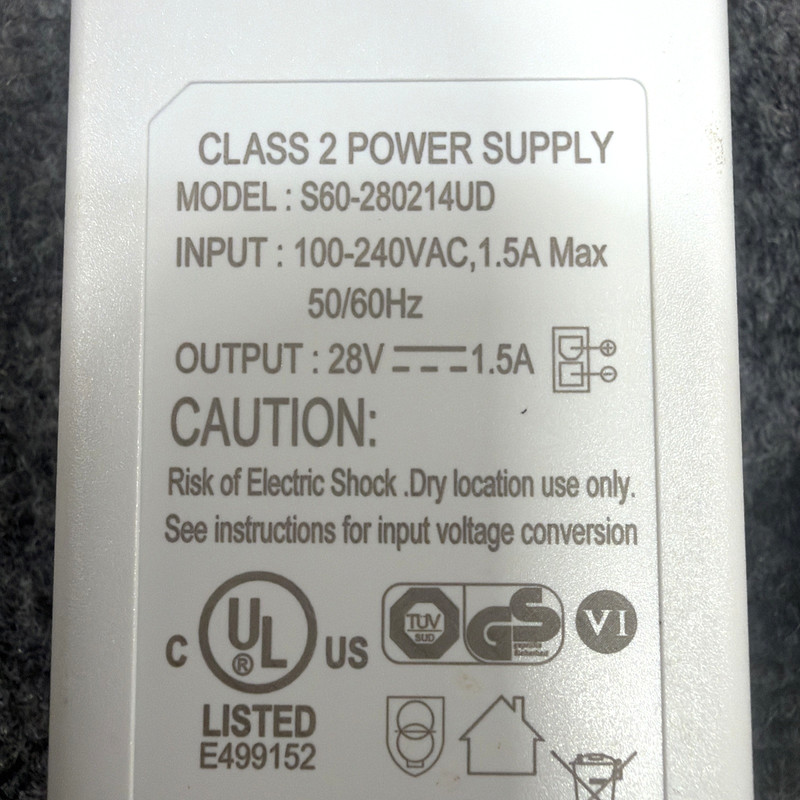 Acorn Superglide 130 T700 HD Stairlift 28V Power Adaptor S60-280214UD Wall Mount gallery