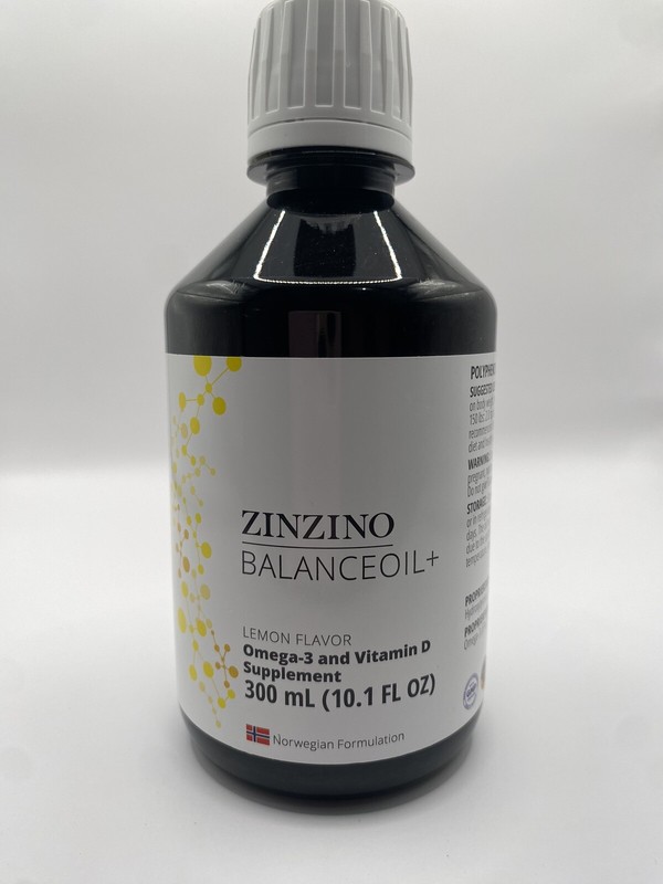 Zinzino – Balance Oil+ Lemon – 300 ml Exp 6/2027 New/Sealed (Ships from the US)