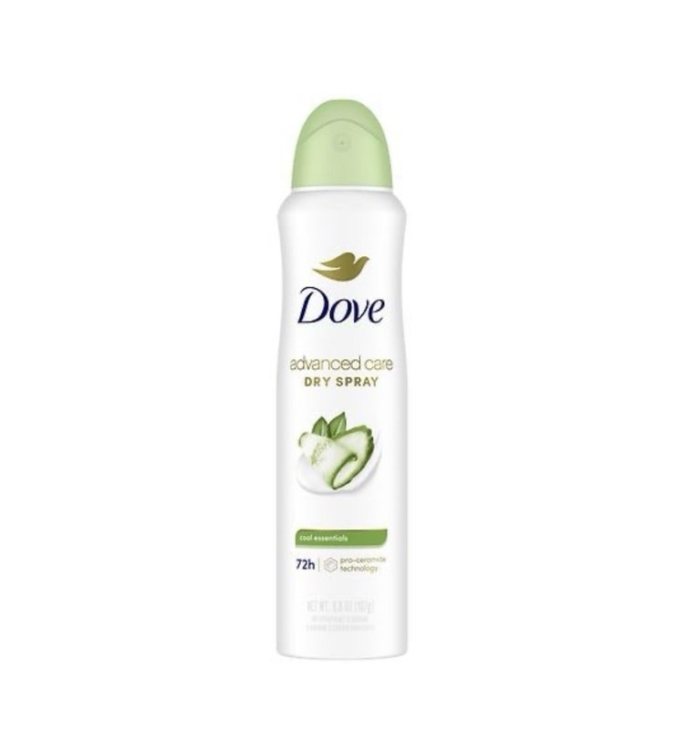 Dove Advanced Care Cool Essentials 72H Dry Spray Antiperspirant Deodorant-2PK
