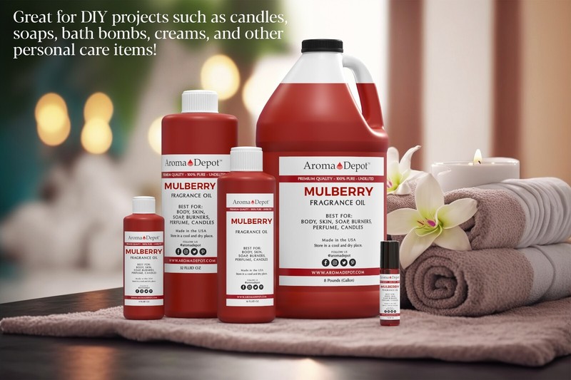 Mulberry Fragrance Oil for Body, Candles, Soaps, Lotions, Incense, & Diffusers gallery