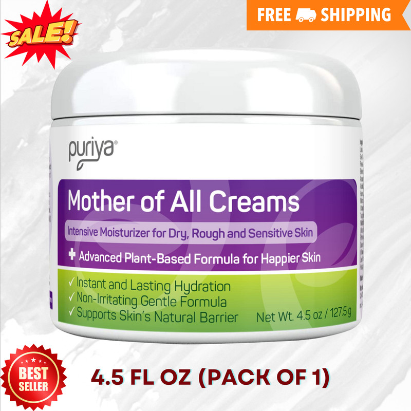 Puriya Intensive Moisturizer with Honey, Shea Butter, Hydrating, Soothing 4.5 Oz