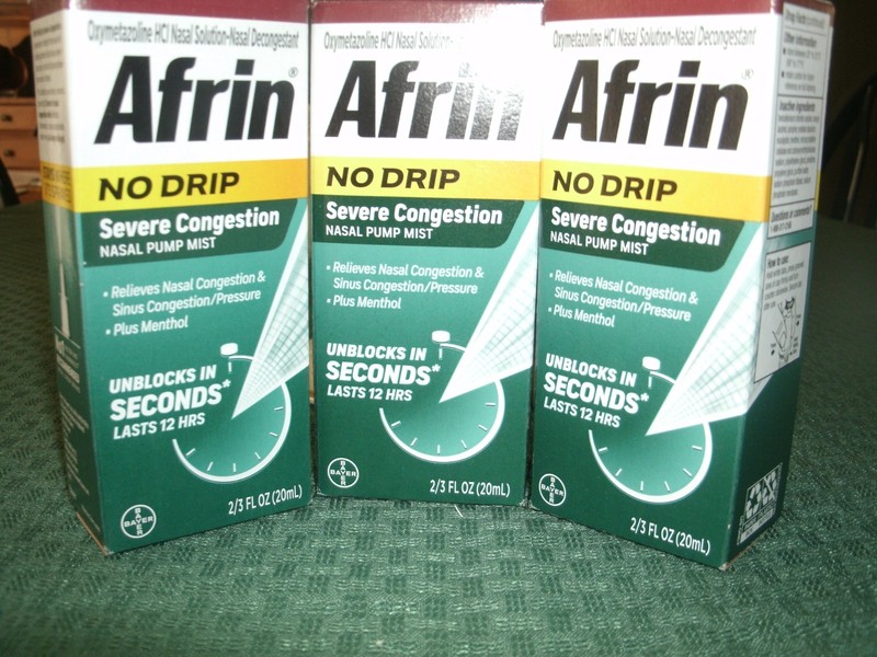 Afrin Severe Congestion No Drip TRIPLE PACK – 2/3 FL OZ 20ml *3 Total 60ml