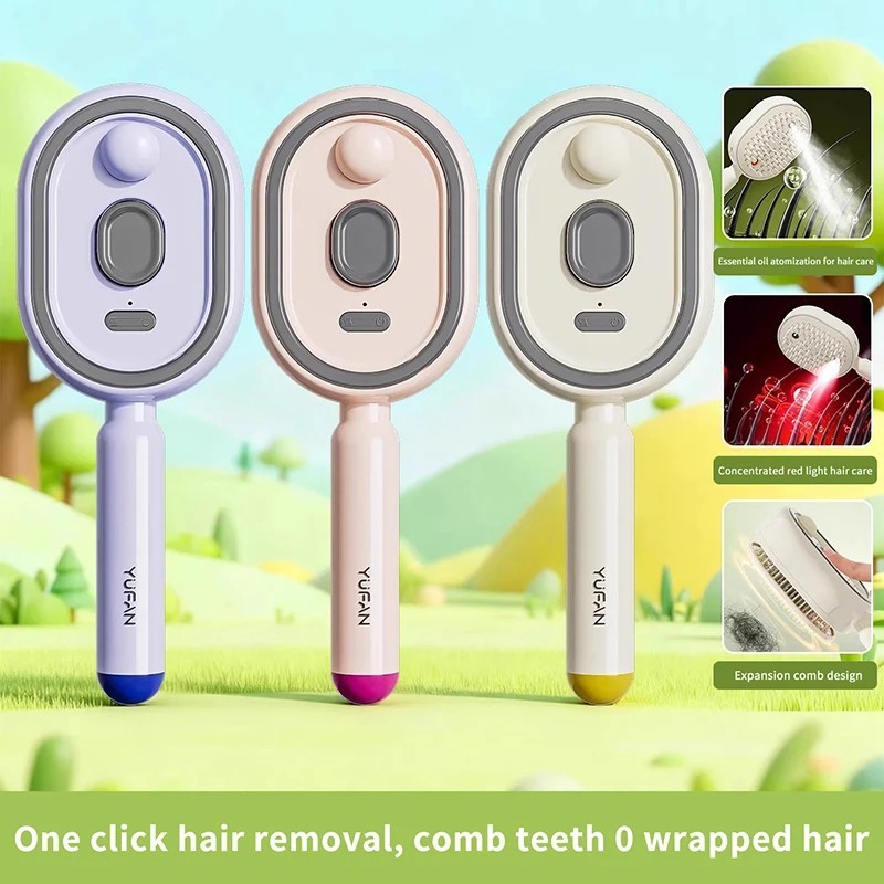 Electric Steam Brush for Hair, Electric Spray Air Cushion Comb for Women gallery