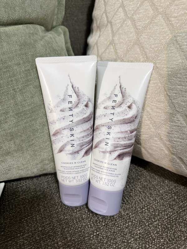(2-pack) Fenty Skin Cookies N Clean whipped +Blackhead Face Scrub 3.52 oz