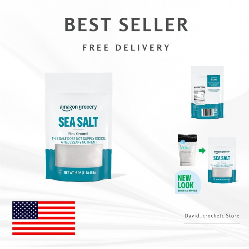 16 Oz Fine Ground Kosher Sea Salt – Perfect for Culinary Adventures
