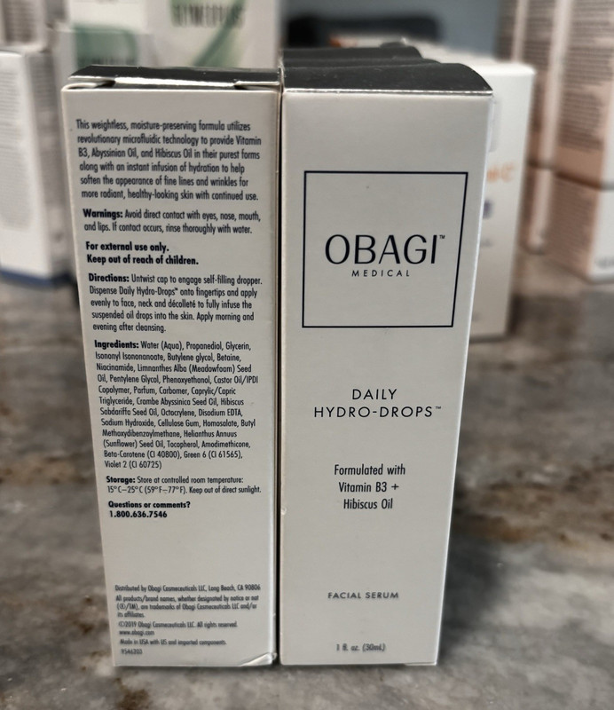 Obagi Medical Daily Hydro-Drops Hydrating Facial Serum 1 fl oz Face/Neck/Chest