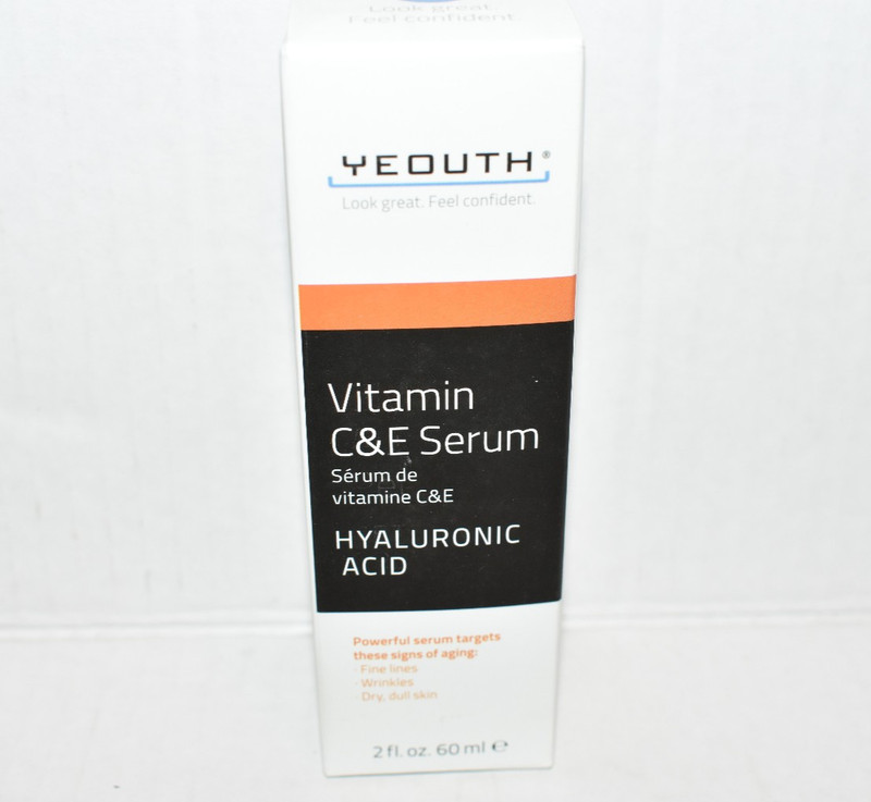 YEOUTH Vitamin C&E Serum Hyaluronic Acid 2 fl oz 60 ml Anti-Aging New w/ Box $25 gallery