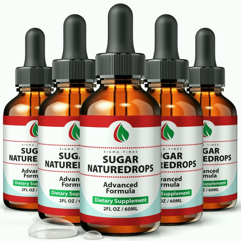 Sugar Nature Drops – Natural Blood Health Support Liquid Supplement – 5 Pack