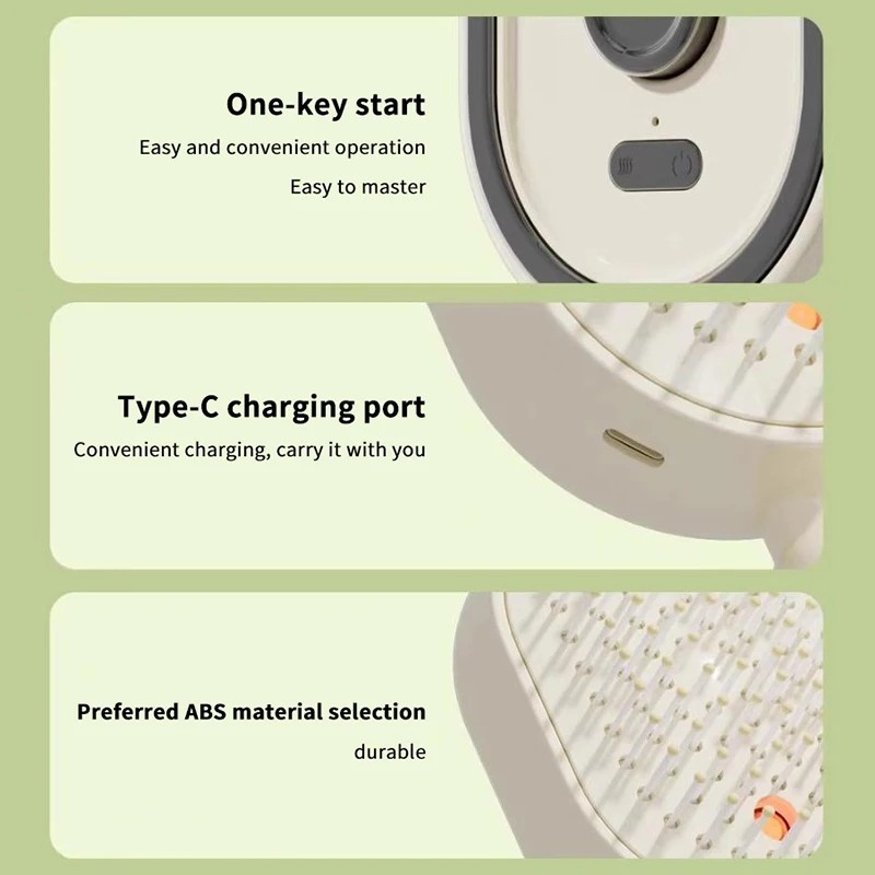 Electric Steam Brush for Hair, Electric Spray Air Cushion Comb for Women gallery