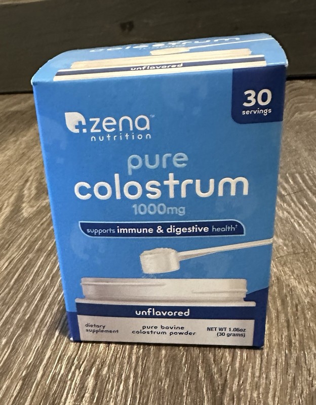 Zena Pure Colostrum 1000mg 30 Servings Sealed Box