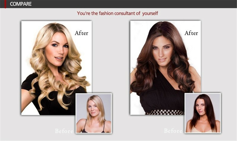 90g~250g Thick Double Weft Clip In Real Remy Human Hair Extensions 8PCS 10PCS US gallery