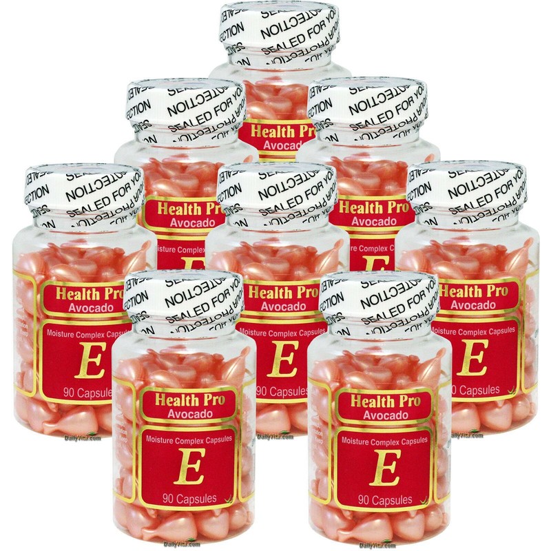 8 x Avocado & Vitamin E Skin Oil Facial Oil, 90 Capsule, Made In USA, FREE SHIP