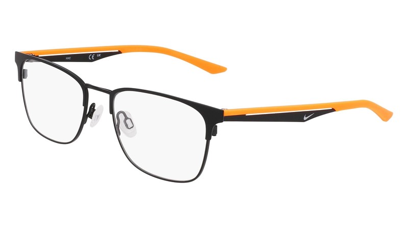 NEW Nike NK4644N Eyeglasses 008 Matte Black/Total Orange 100% AUTHENTIC
