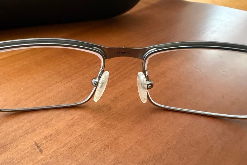 Preowned - OAKLEY TINCUP EYEGLASSES FRAMES - OX3184-0452 POWDER STEEL 52-17-135 gallery