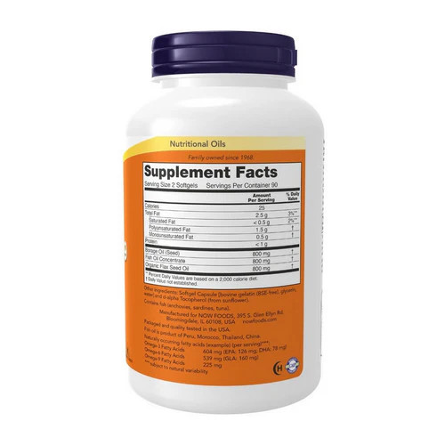Super Omega 3-6-9 1200 mg 180 Sgels By Now Foods gallery