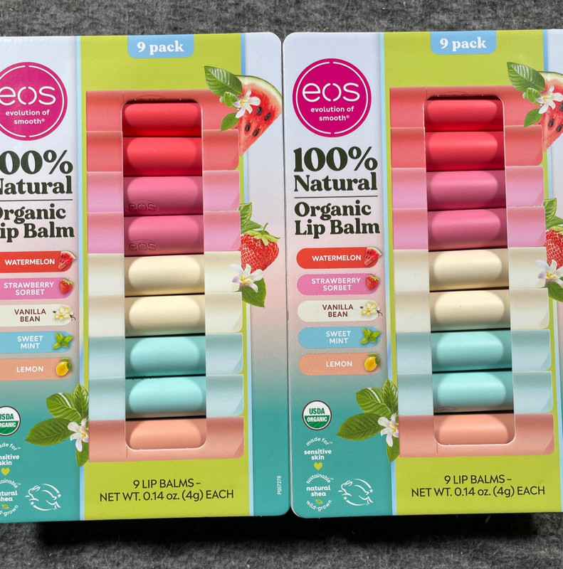 EOS Organic Lip Balm 18 Pack Natural Ingredients 5 Flavors Moisturizing Balm gallery
