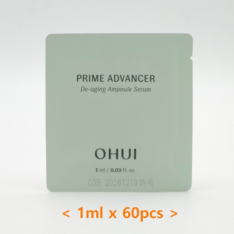 O HUI Prime Advancer De-aging Ampoule Serum 1ml x 60pcs Anti Wrinkle K-Beauty