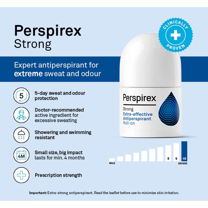 Perspirex Strong Extra Effective Antiperspirant Roll-On 20ml gallery