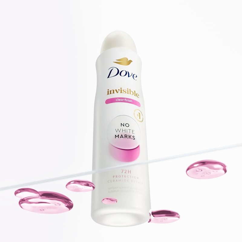Dove Advanced Care Deodorant Spray, Clear Finish - 72-Hour Odor Control, 3.8 oz gallery