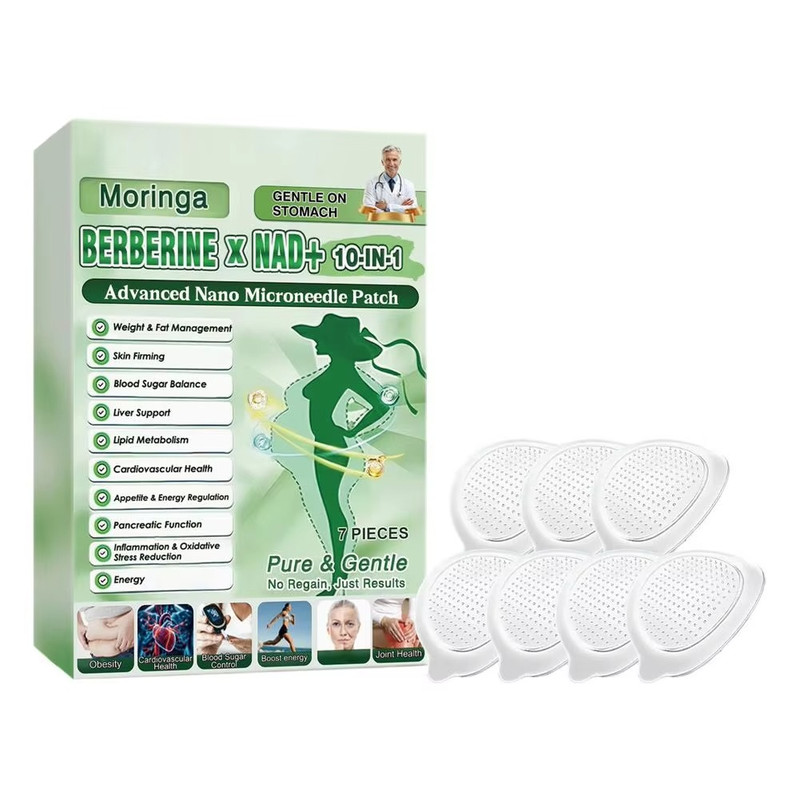 10-in-1 Nano Microneedle Patches Skin Firming Moisturizing 0.2mm Box B