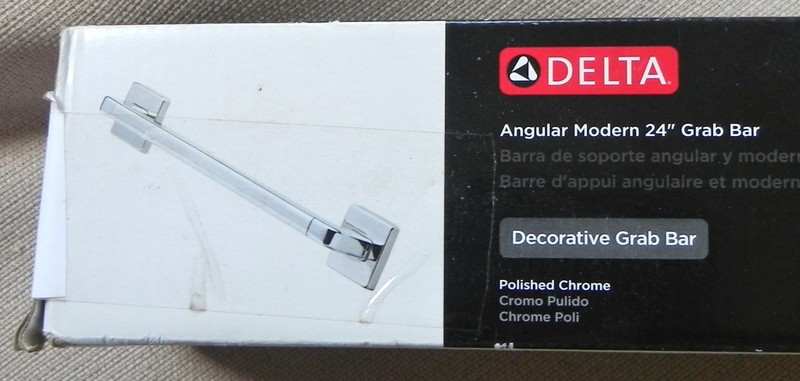 Delta "Angular Modern 24" Grab Bar", Polished Chrome 24", #41924 New NIB gallery