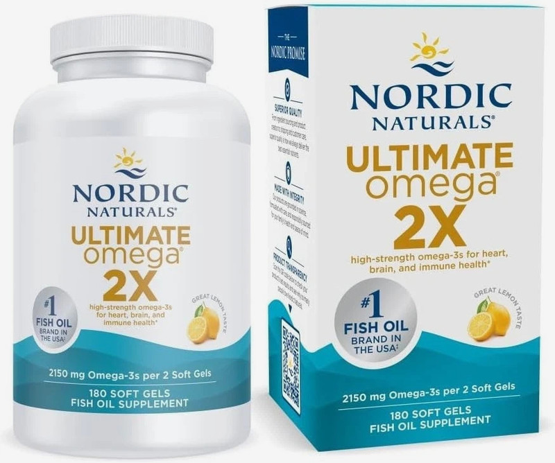 Nordic Naturals Ultimate Omega 2X 180 Soft Gels – Extra Strength – New Fast Ship