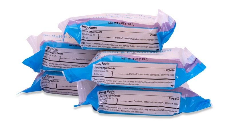5% Sulfur and 2% Salicylic Acid Soap - DermaHarmony 4 oz (Made in USA) gallery