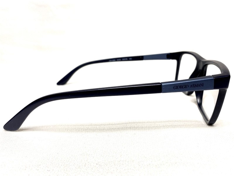 Men's Giorgio Armani Eyeglasses Frames AR7069 5423 Matte Blue Square 54/18 NEW gallery